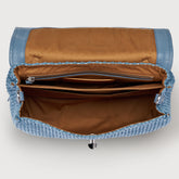 POSTINA® SMALL WICKER BAG BLUE ADRIATICO | Zanellato
