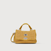 BORSA POSTINA® BABY IN VIMINI YELLOW PROVENZA - Mini Bag | Zanellato