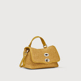 BORSA POSTINA® BABY IN VIMINI YELLOW PROVENZA - Mini Bag | Zanellato