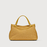 BORSA POSTINA® SMALL IN VIMINI YELLOW PROVENZA | Zanellato