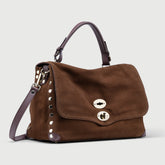 POSTINA® M IN BROWN LEGNO DI NOCE SUEDE | Zanellato