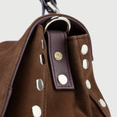 POSTINA® M IN BROWN LEGNO DI NOCE SUEDE | Zanellato
