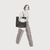 BORSA A'SPASSO® MEDIUM IN TESSUTO BLACK AMAZZONIA | Zanellato