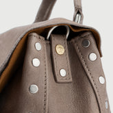 POSTINA® BABY IN GREY PIETRA SERENA SMOOTH LEATHER | Zanellato