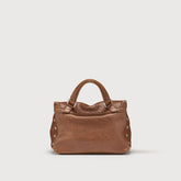 BABY POSTINA® BAG IN SMOOTH LEATHER BROWN SANDALO - Brown Sandalo | Zanellato