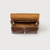 BABY POSTINA® BAG IN SMOOTH LEATHER BROWN SANDALO - Brown Sandalo | Zanellato