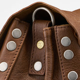 MEDIUM POSTINA® BAG IN SMOOTH LEATHER BROWN SANDALO - Brown Sandalo | Zanellato