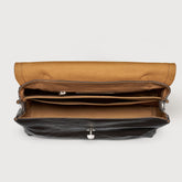 MEDIUM POSTINA® BAG IN SMOOTH LEATHER BROWN CARBONE - Brown Carbone | Zanellato