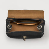 DOTTA® BABY LEATHER BAG AMORETTO BLACK ETNA | Zanellato