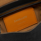 DOTTA® BABY LEATHER BAG AMORETTO BLACK ETNA | Zanellato