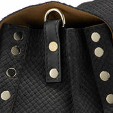 AMORETTO BLACK ETNA SMALL POSTINA® LEATHER BAG | Zanellato