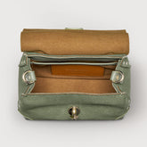 DOTTA® BABY LEATHER BAG AMORETTO GREEN SPINOSO | Zanellato