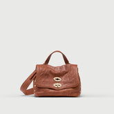 POSTINA® BABY IN BROWN VALLE DEL CASENTINO CRINKLED LEATHER | Zanellato