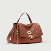 POSTINA® S IN BROWN VALLE DEL CASENTINO CRINKLED LEATHER - TEST ALLOWED DISCOUNT | Zanellato