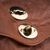 POSTINA® S IN BROWN VALLE DEL CASENTINO CRINKLED LEATHER | Zanellato
