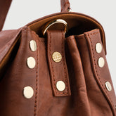 POSTINA® S IN BROWN VALLE DEL CASENTINO CRINKLED LEATHER | Zanellato