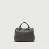 POSTINA® BABY IN GREY VULCANO HAMMERED LEATHER | Zanellato