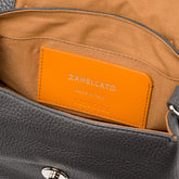 POSTINA® BABY IN GREY VULCANO HAMMERED LEATHER | Zanellato