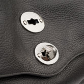 POSTINA® M IN GREY VULCANO HAMMERED LEATHER | Zanellato