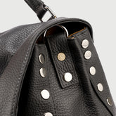 POSTINA® M IN GREY VULCANO HAMMERED LEATHER | Zanellato