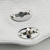 POSTINA® BABY BAG IN HAMMERED GREY CARRARA LEATHER | Zanellato