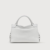 POSTINA® SMALL BAG IN HAMMERED GREY CARRARA LEATHER | Zanellato
