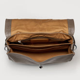 POSTINA® MEDIUM BAG IN HAMMERED LEATHER GREY NOSTRALGIA CANAGLIA | Zanellato