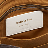 BORSA POSTINA® SMALL IN PELLE MARTELLATA BROWN DOLCE AMARO - Brown Dolce Amaro | Zanellato