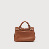 BABY POSTINA® BAG IN HAMMERED LEATHER BROWN CANALETTO - Brown Canaletto | Zanellato