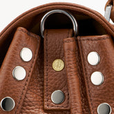 MEDIUM POSTINA® BAG IN HAMMERED LEATHER BROWN CANALETTO - Brown Canaletto | Zanellato