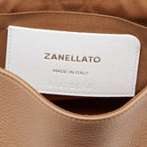 POSTINA® BABY BAG IN HAMMERED LEATHER BROWN CANTUCCI | Zanellato