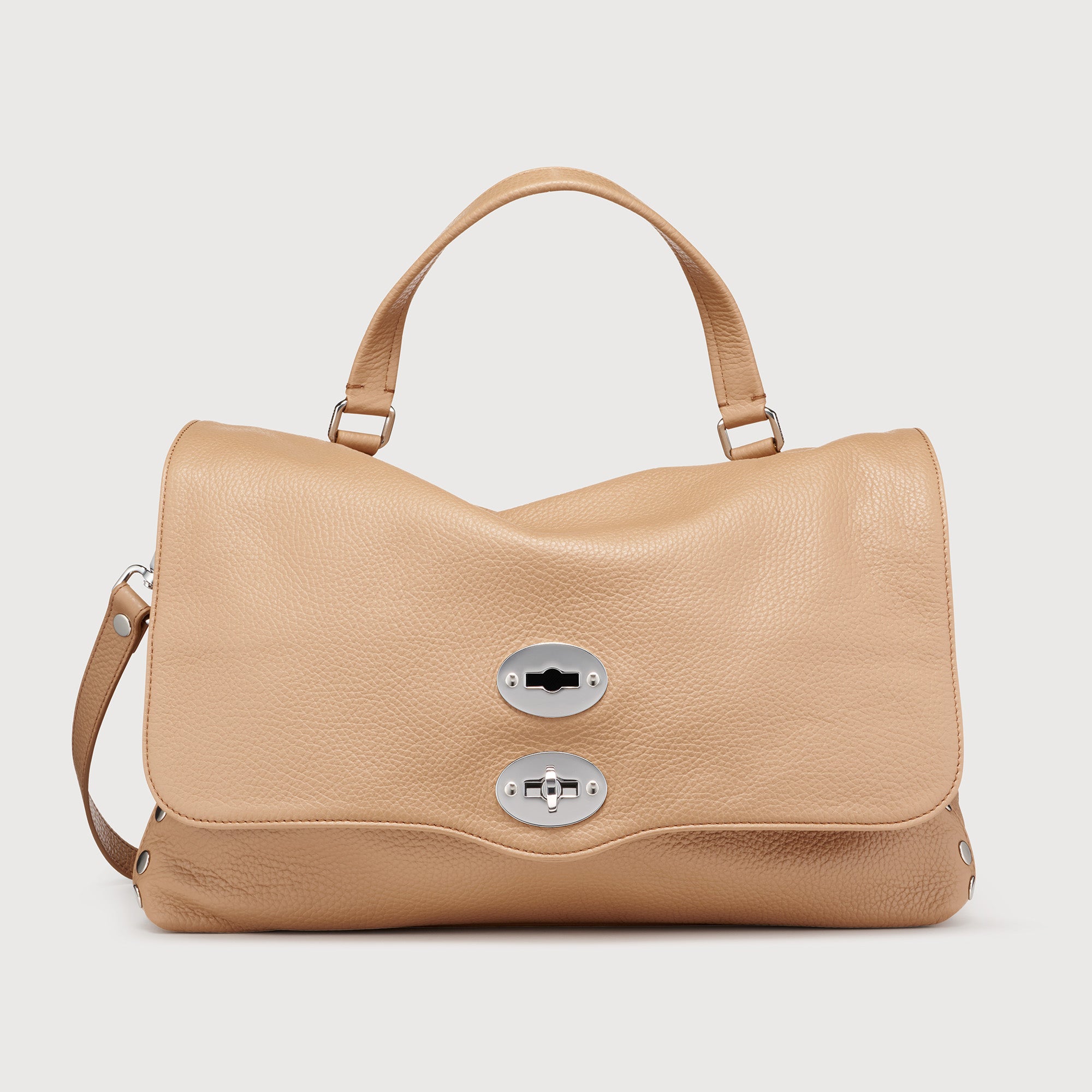 POSTINA® M IN GREY MONTEBIANCO HAMMERED LEATHER | Zanellato