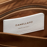 POSTINA® SMALL BAG IN HAMMERED LEATHER BROWN CANTUCCI | Zanellato