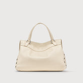 SMALL POSTINA® BAG IN HAMMERED LEATHER BEIGE ALCALINO - Beige Alcalino | Zanellato