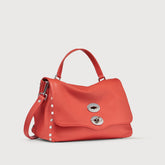POSTINA® SMALL BAG IN HAMMERED RED REGGIANA LEATHER - Spring-Summer Bags | Zanellato