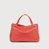 POSTINA® SMALL BAG IN HAMMERED RED REGGIANA LEATHER | Zanellato