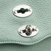 POSTINA® BABY BAG IN PEPPERMINT GREEN HAMMERED LEATHER | Zanellato