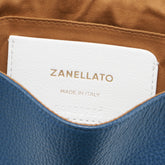 BABY POSTINA® BAG IN HAMMERED LEATHER BLUE PAVON - Blue Pavon | Zanellato