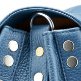 BORSA POSTINA® MEDIUM IN PELLE MARTELLATA BLUE PAVON - Blue Pavon | Zanellato