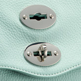 POSTINA® SMALL BAG IN HAMMERED LEATHER BLUE CELENTANO | Zanellato