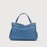 POSTINA® SMALL BAG IN HAMMERED LEATHER, BLUE ELBA ISLAND | Zanellato