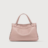 SMALL POSTINA® BAG IN HAMMERED LEATHER PINK ROSETO - Pink Roseto | Zanellato