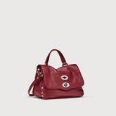 BABY POSTINA® BAG IN HAMMERED LEATHER RED OPERA - TEST ALLOWED DISCOUNT | Zanellato