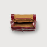BABY POSTINA® BAG IN HAMMERED LEATHER RED OPERA - Red Opera | Zanellato