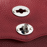 BABY POSTINA® BAG IN HAMMERED LEATHER RED OPERA - Red Opera | Zanellato