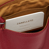 BABY POSTINA® BAG IN HAMMERED LEATHER RED OPERA - Red Opera | Zanellato