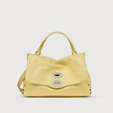 POSTINA® SMALL BAG IN HAMMERED YELLOW ZIBIBBO DI PANTELLERIA LEATHER | Zanellato
