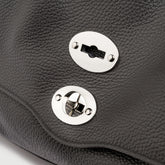 POSTINA® BABY IN GREY VULCANO HAMMERED LEATHER | Zanellato