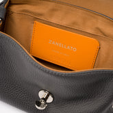 POSTINA® BABY IN GREY VULCANO HAMMERED LEATHER | Zanellato