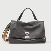 POSTINA® M IN GREY VULCANO HAMMERED LEATHER | Zanellato